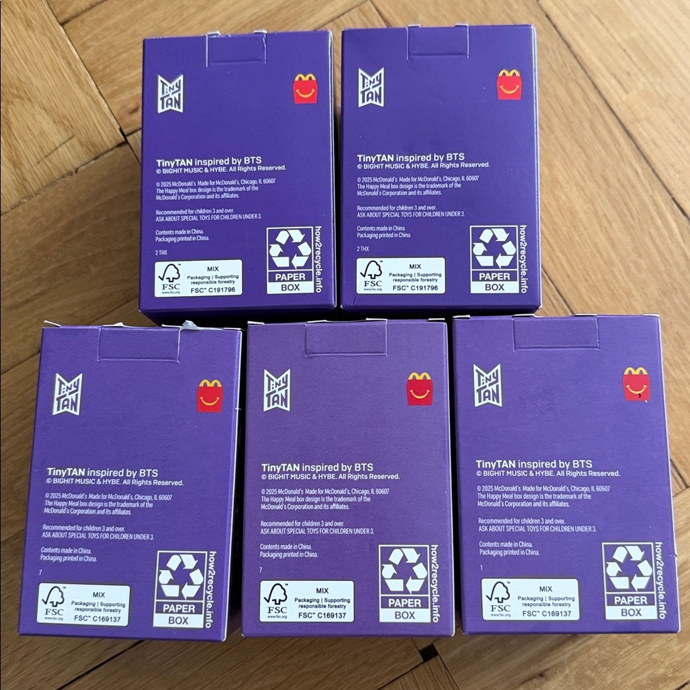 Bundle of 12 Tiny Tan inspired by BTS!!  5 of which in box! - Picture 5 of 6